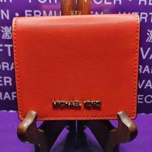Michael Kors Wallet- Tri-fold- Orange-Red- Super Nice!